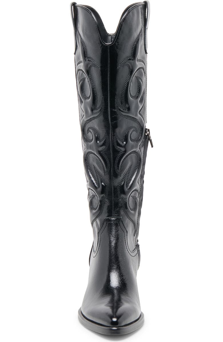 Dolce Vita Mirla Western Boot, Alternate, color, Black Leather