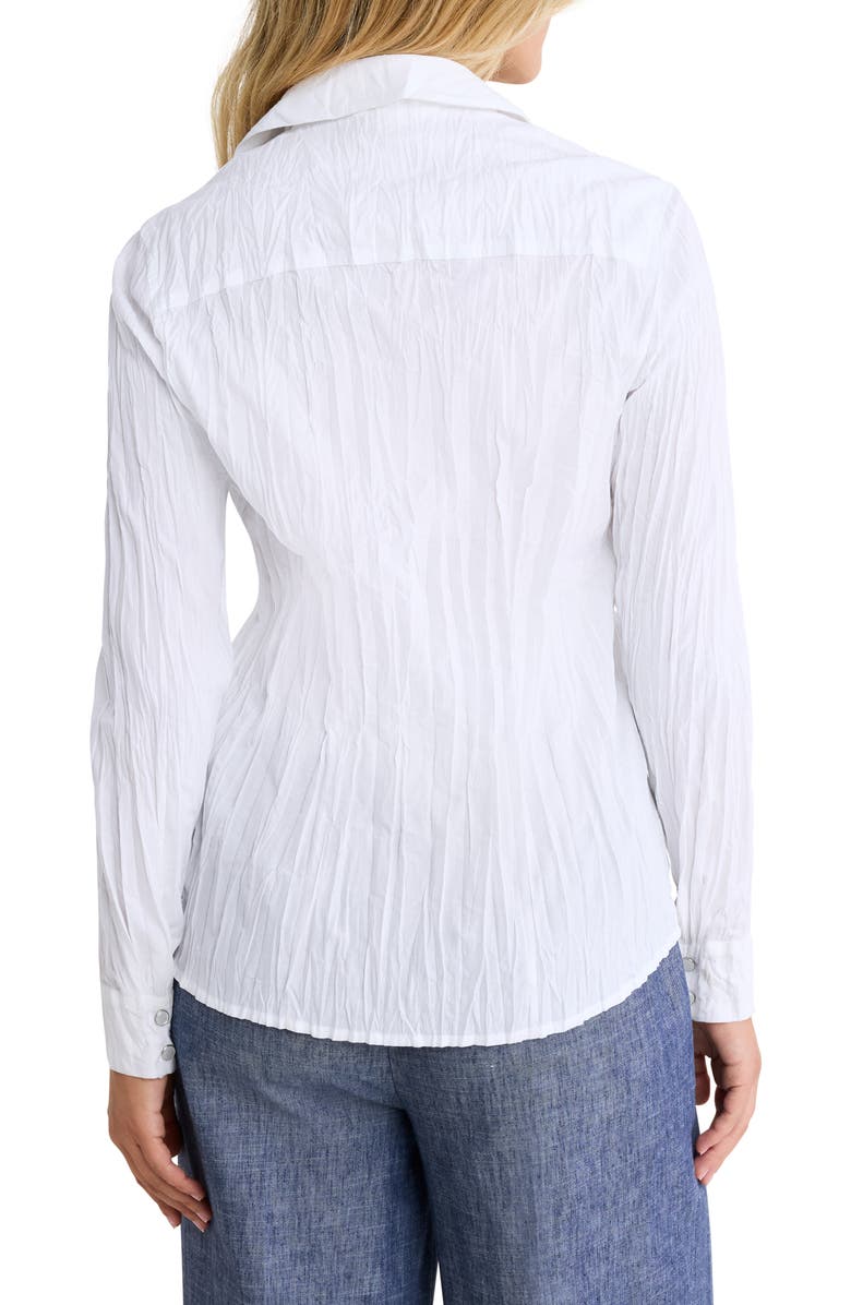 NIC+ZOE Core Cotton Long Sleeve Button-Up Shirt, Alternate, color, Paper White