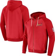 Darius Rucker Collection by Fanatics Men's Darius Rucker Collection by Fanatics Red St. Louis Cardinals Raglan Full-Zip Hoodie