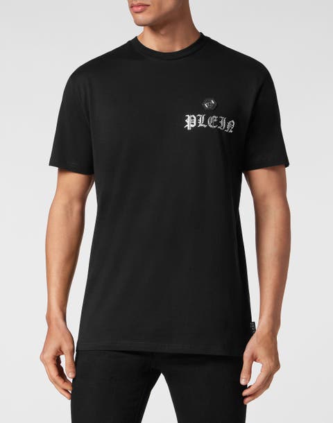 T-Shirt Round Neck Ss With Crystals Skull&Amp;Bones Men