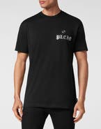 PHILIPP PLEIN T-Shirt Round Neck Ss With Crystals Skull&Amp;Bones Men