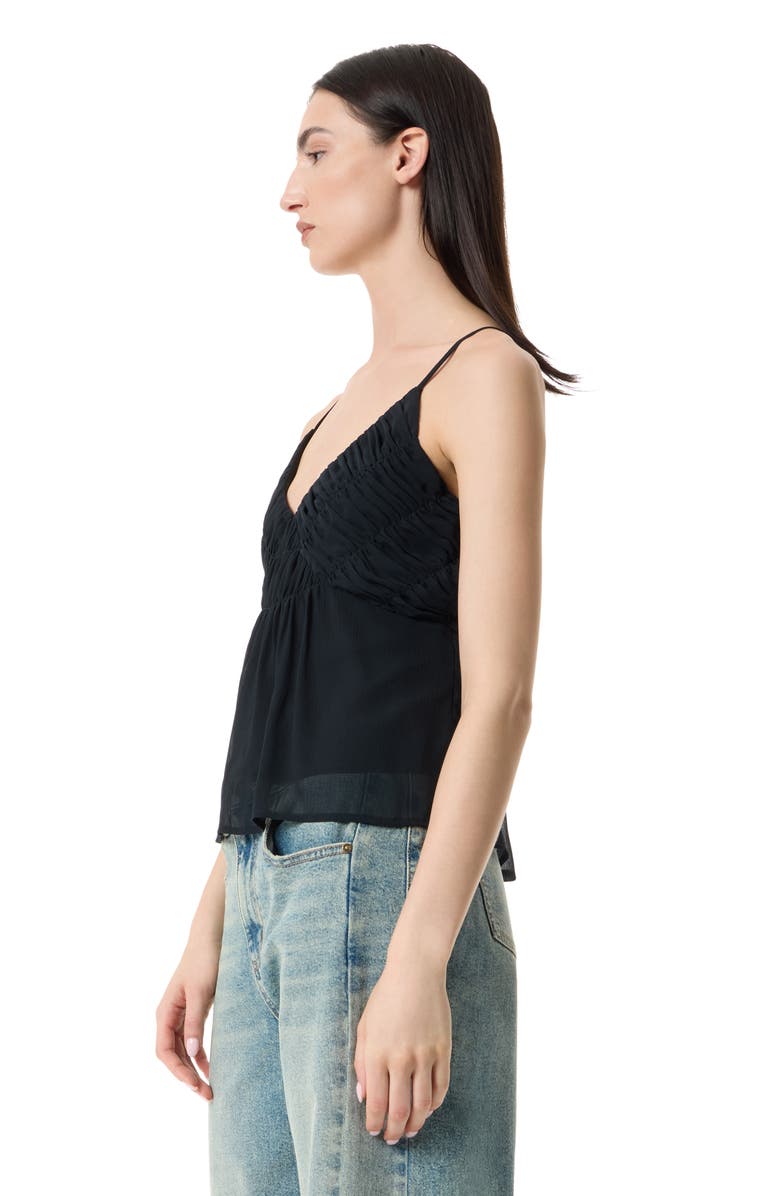 Robert Rodriguez Vickie Shirred Camisole, Alternate, color, Black