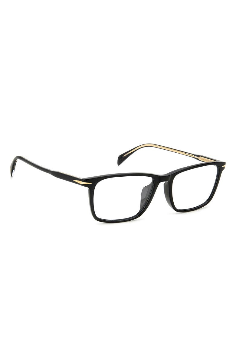 David Beckham Eyewear 57mm Rectangular Optical Glasses, Alternate, color, 