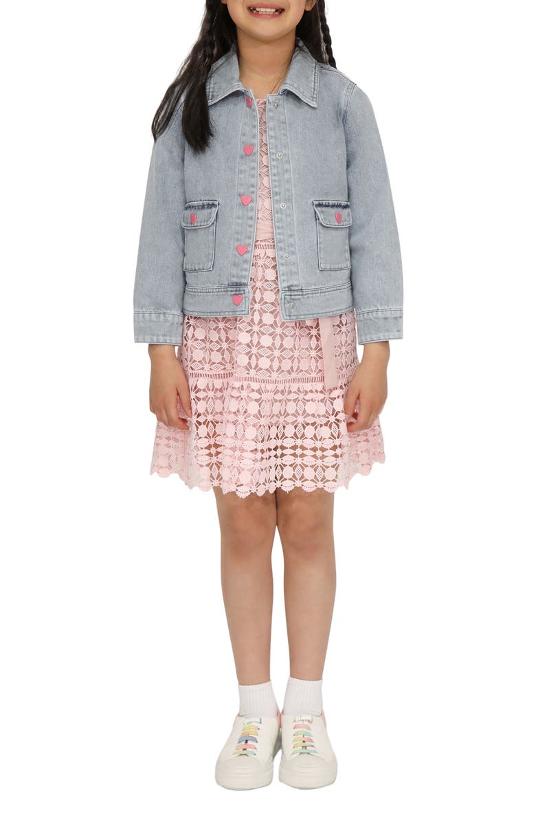 Belle & Bloom Sweet Like Me Denim Jacket, Main, color, Stonewash