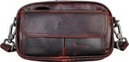 Mancini Buffalo Leather Organizer Crossbody Bag