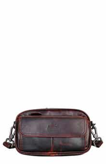 Mancini Buffalo Leather Organizer Crossbody Bag