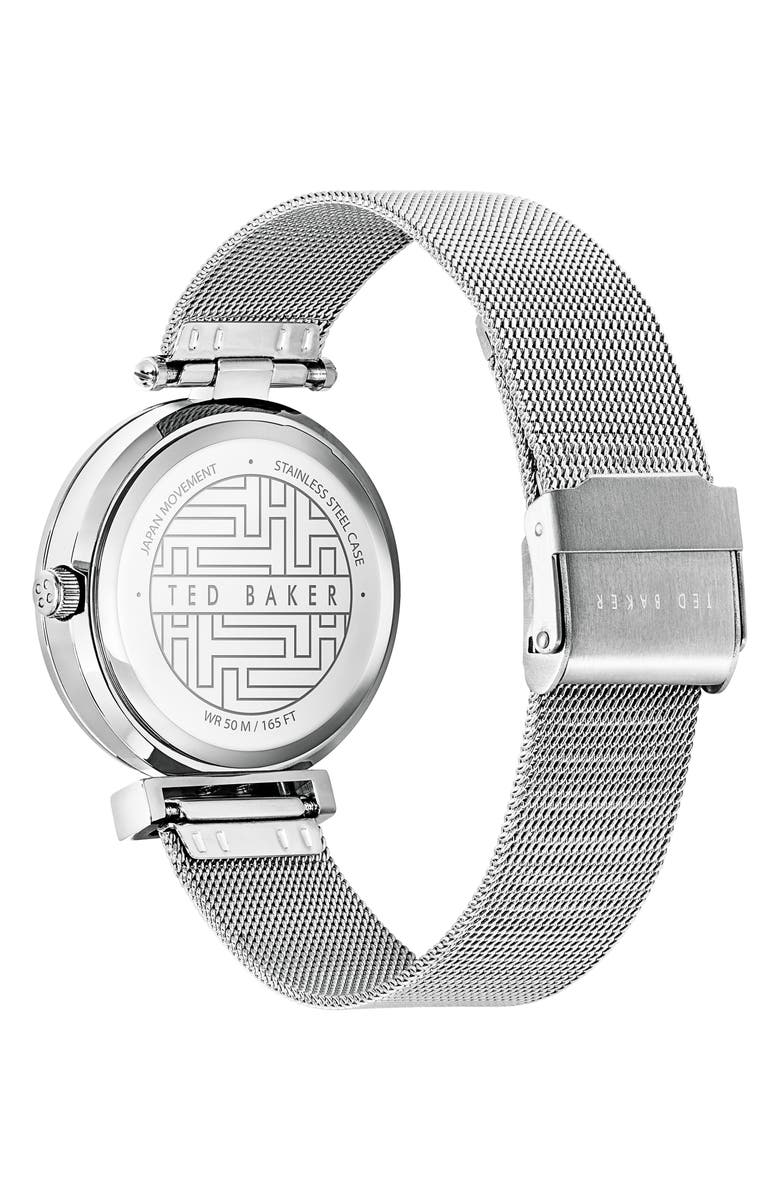 Ted Baker London Bow Mesh Strap Watch, 36mm, Alternate, color,