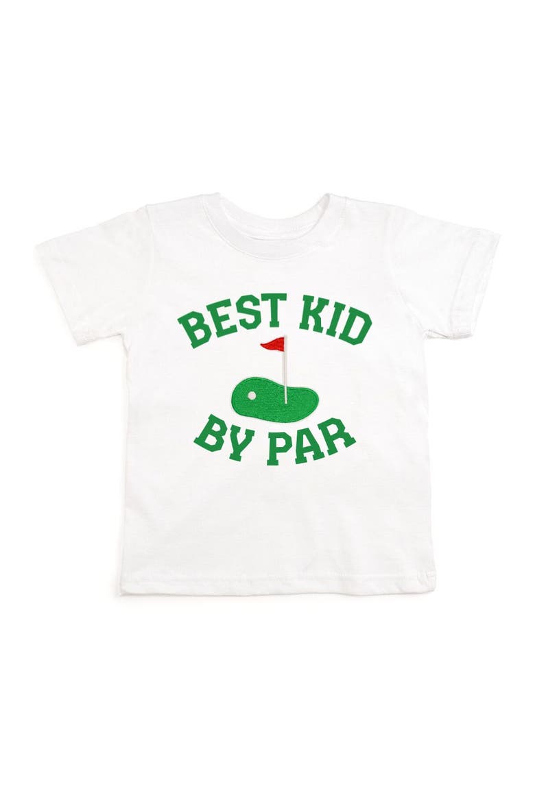 Best Kid By Par Patch Short Sleeve T-Shirt, Main, color, White