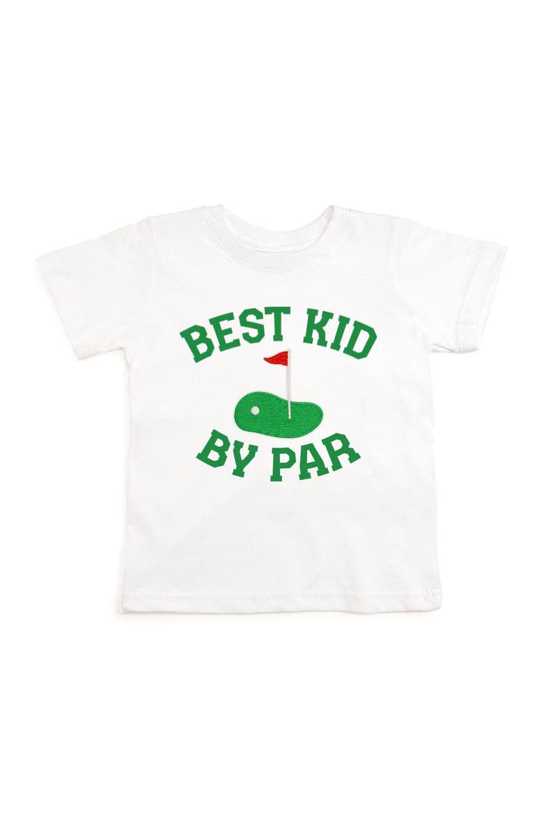 Sweet Wink Best Kid By Par Patch Short Sleeve T-Shirt, Main, color, White