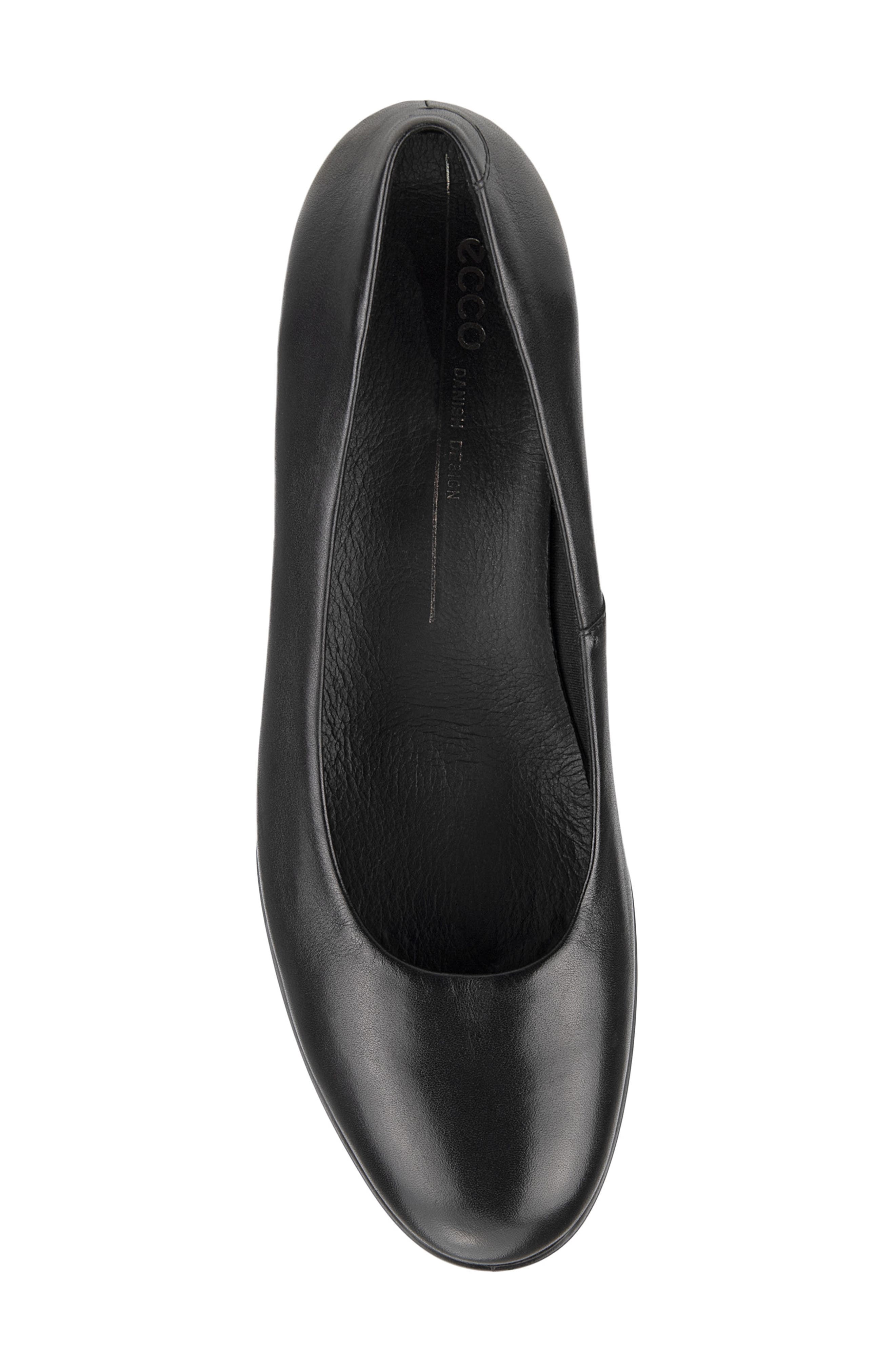 ECCO Block Heel Pump, Alternate, color, Black