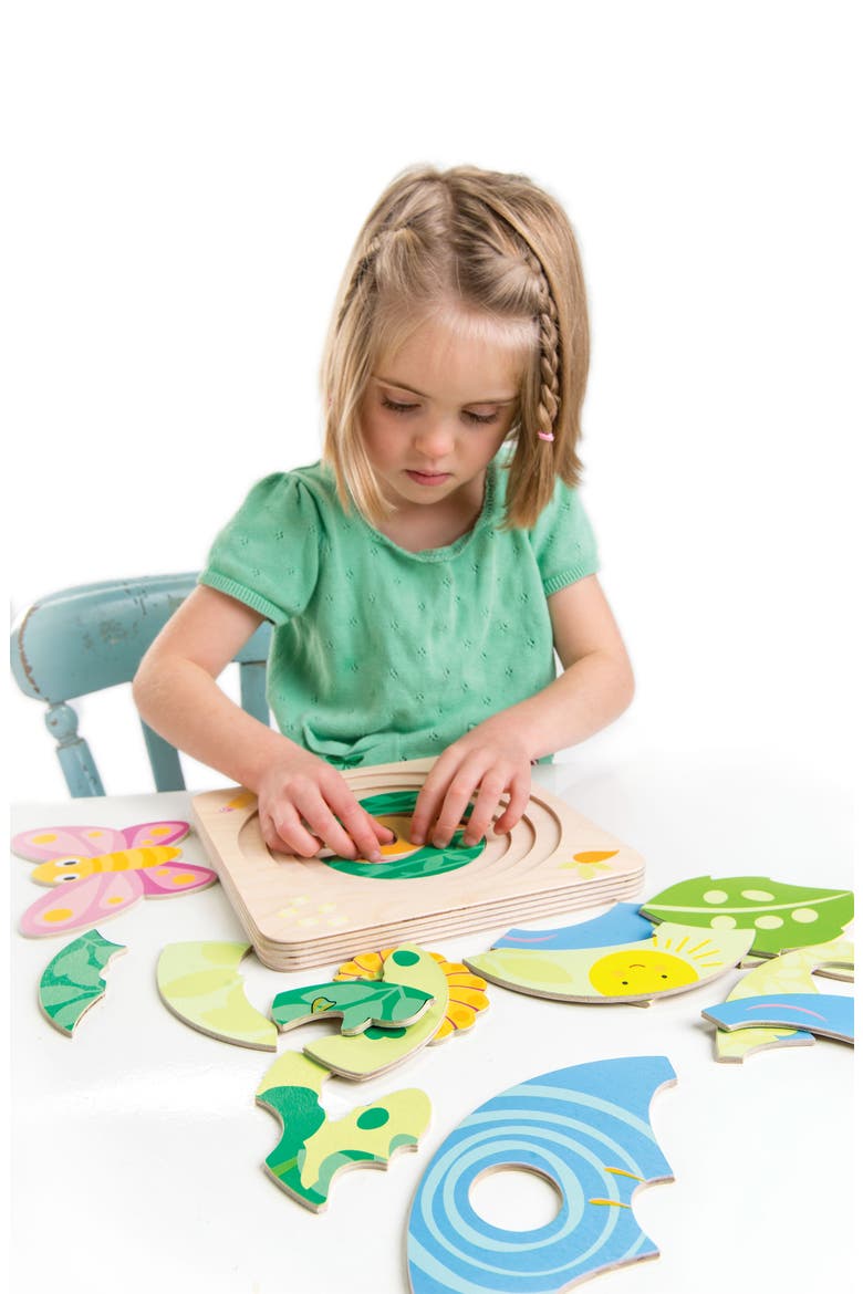 Butterfly Life Puzzle, Alternate, color, RED
