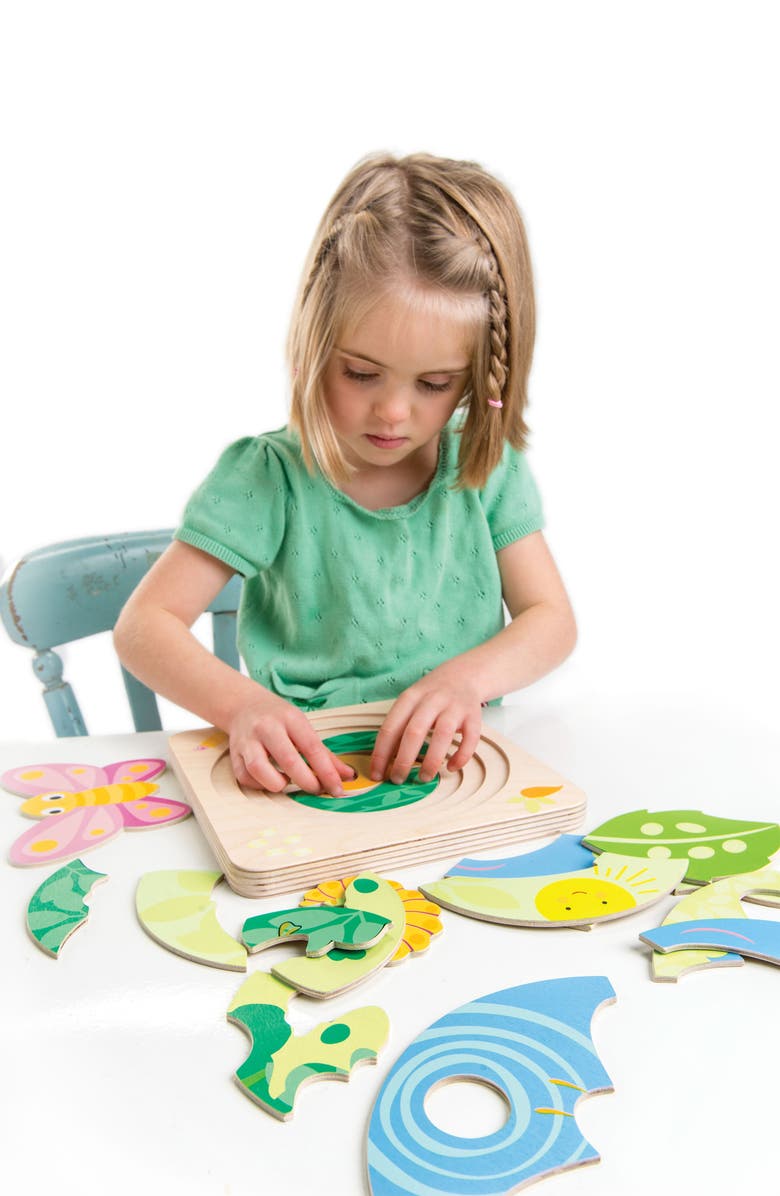 Tender Leaf Toys Butterfly Life Puzzle, Alternate, color, Red