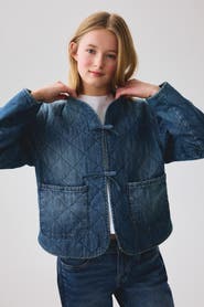 H&M Quilted Denim Jacket