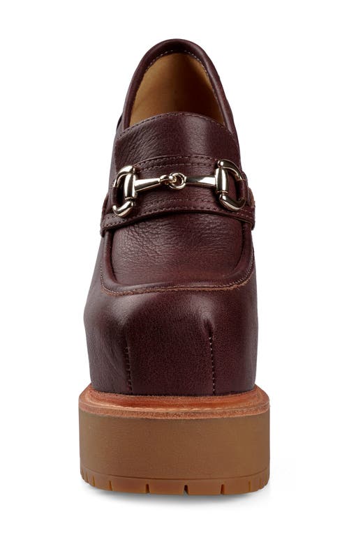 Zigi Thai Platform Bit Loafer Pump In Brown