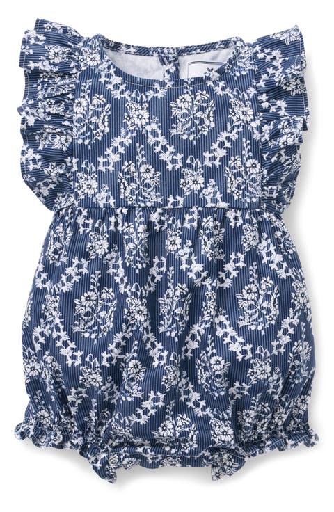 Kids' Ruffled Twill Romper