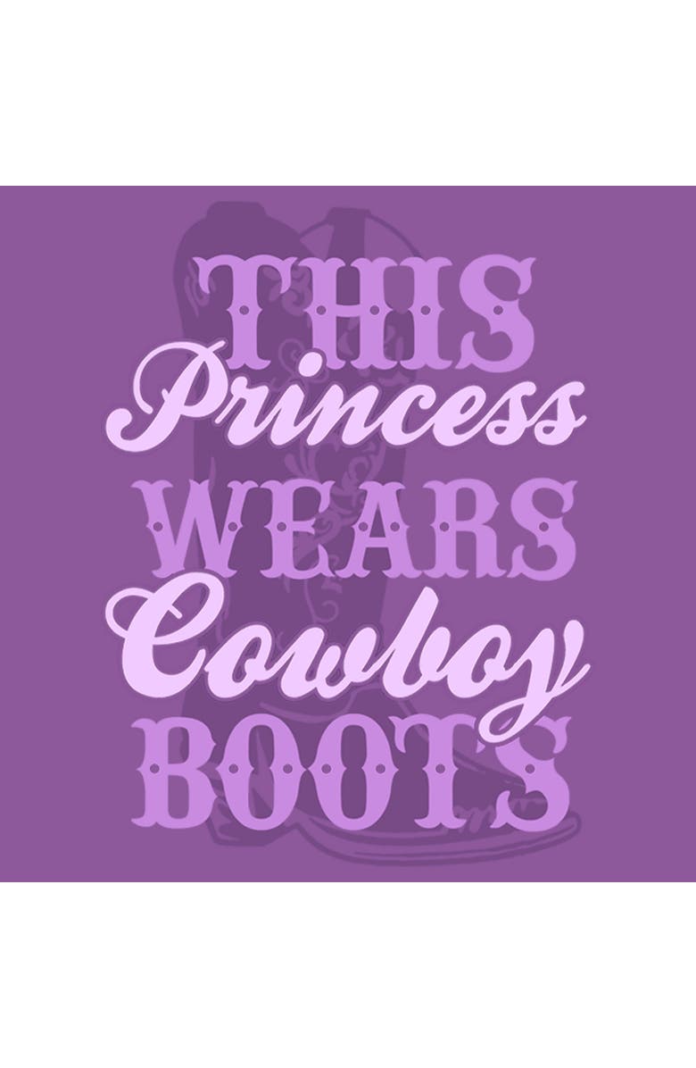 Lost Gods Girl's Lost Gods This Princess Wears Cowboy Boots Graphic T-Shirt, Alternate, color, Purple Berry