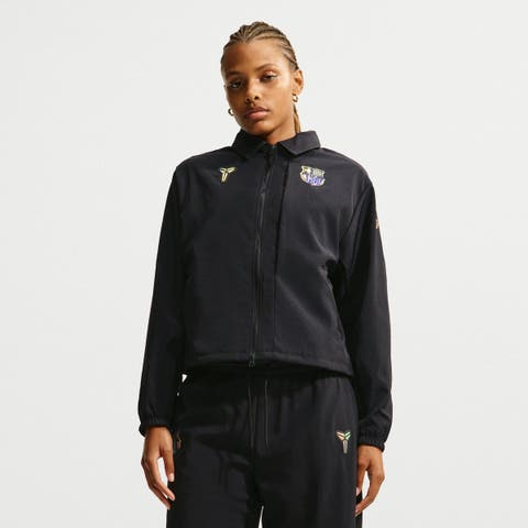 Women's Nike Black Barcelona 2026/27 Away Woven Full-Zip Jacket