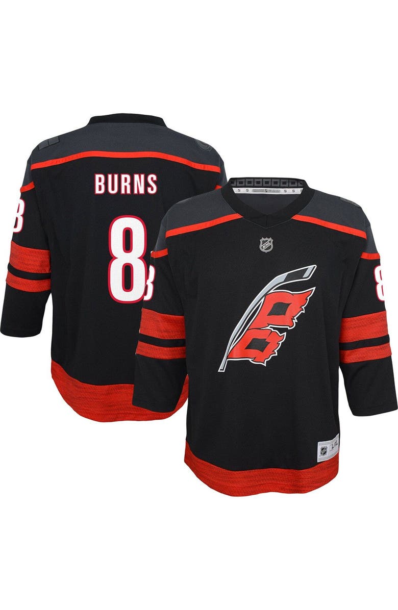 Outerstuff Youth Brent Burns Black Carolina Hurricanes Home Replica Player Jersey, Main, color, 