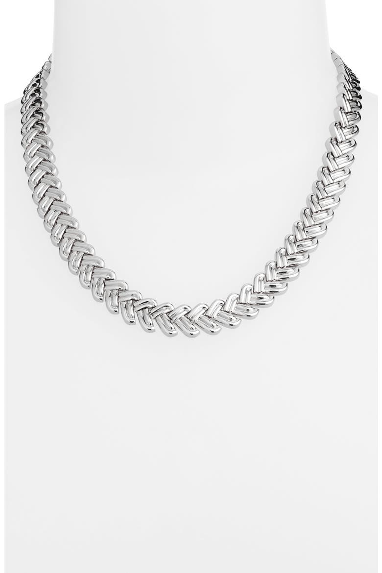 Estelle Chain Necklace, Alternate, color, SILVER