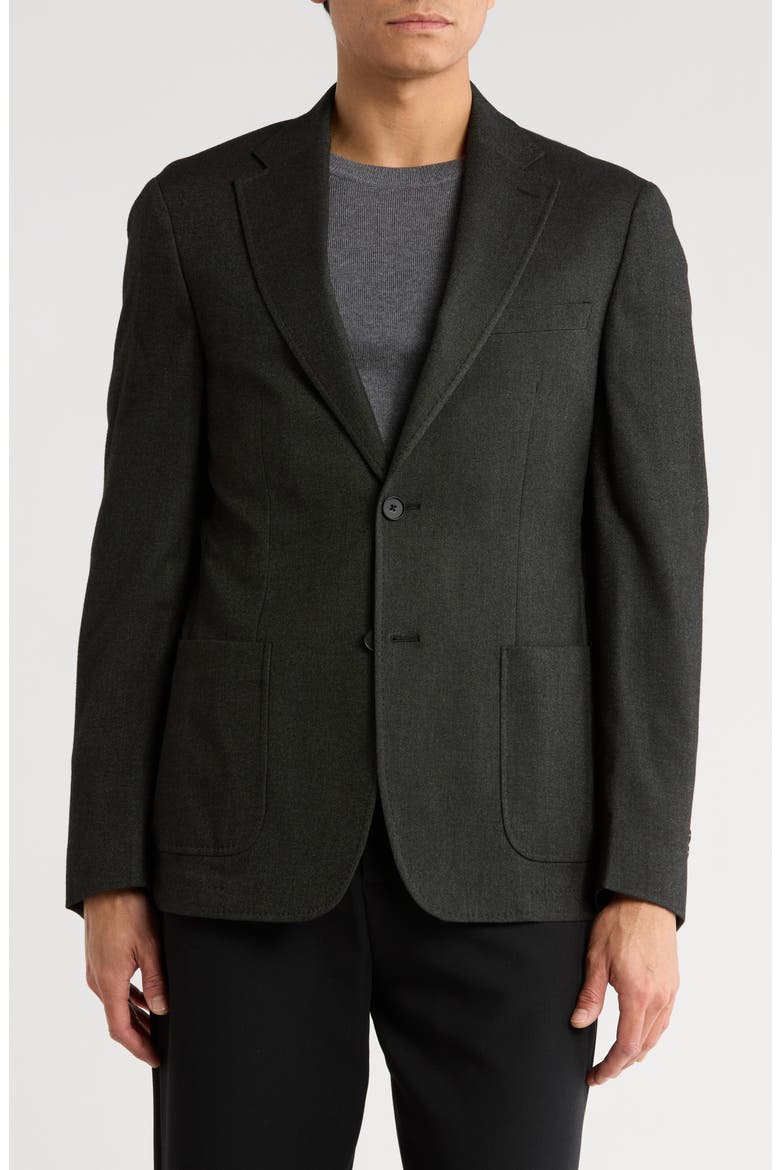 Two-Button Sport Coat, Main, color, CHARCOAL