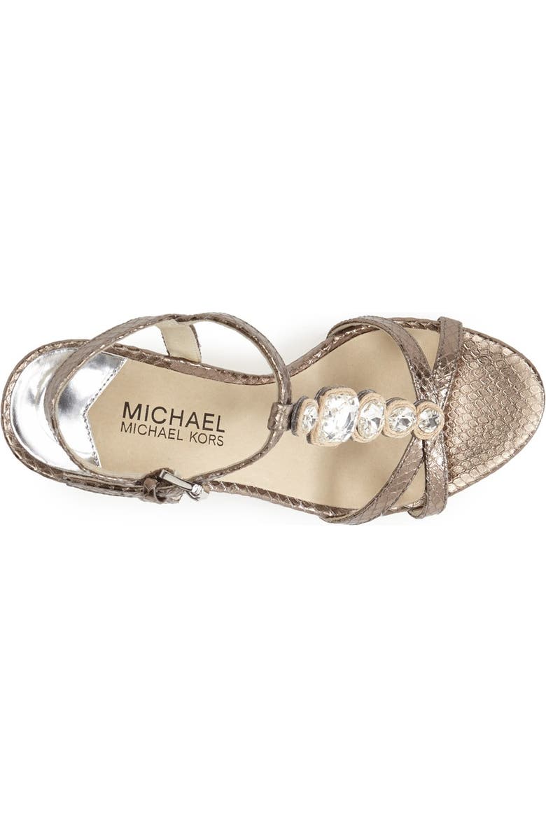 MICHAEL Michael Kors 'Sylvia' Wedge Sandal, Alternate, color,