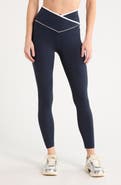 90 DEGREE BY REFLEX Superflex Crossover High Waist 7/8 Leggings
