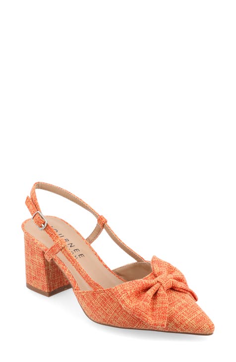 Orange heels near me best sale