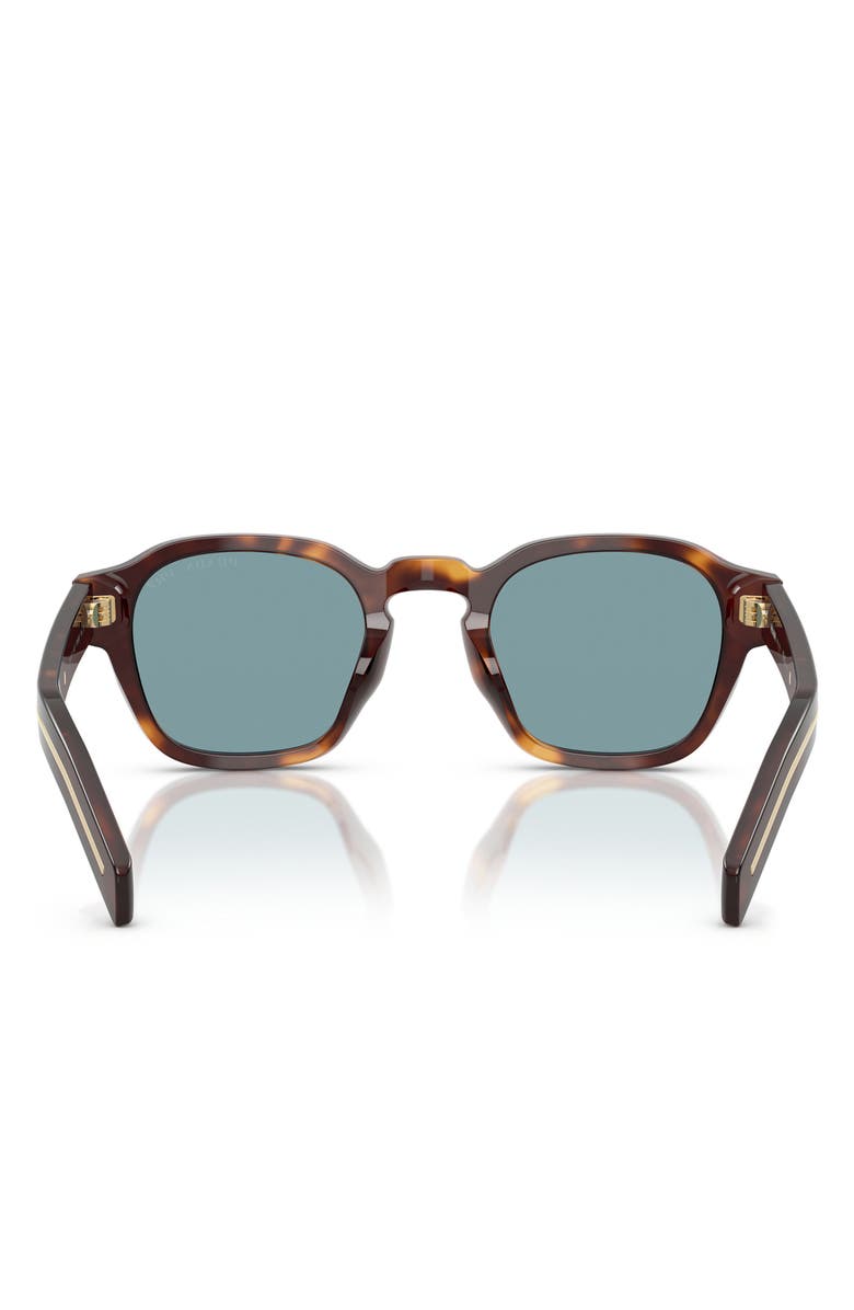 Prada 53mm Polarized Phantos Sunglasses, Alternate, color, Green Tortoise