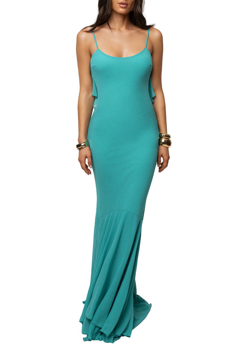 Midnight Romance Maxi Dress, Main, color, Teal
