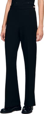 SANDRO Straight-leg buttoned trouser