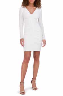 Siena Long Sleeve Jersey Knit Minidress