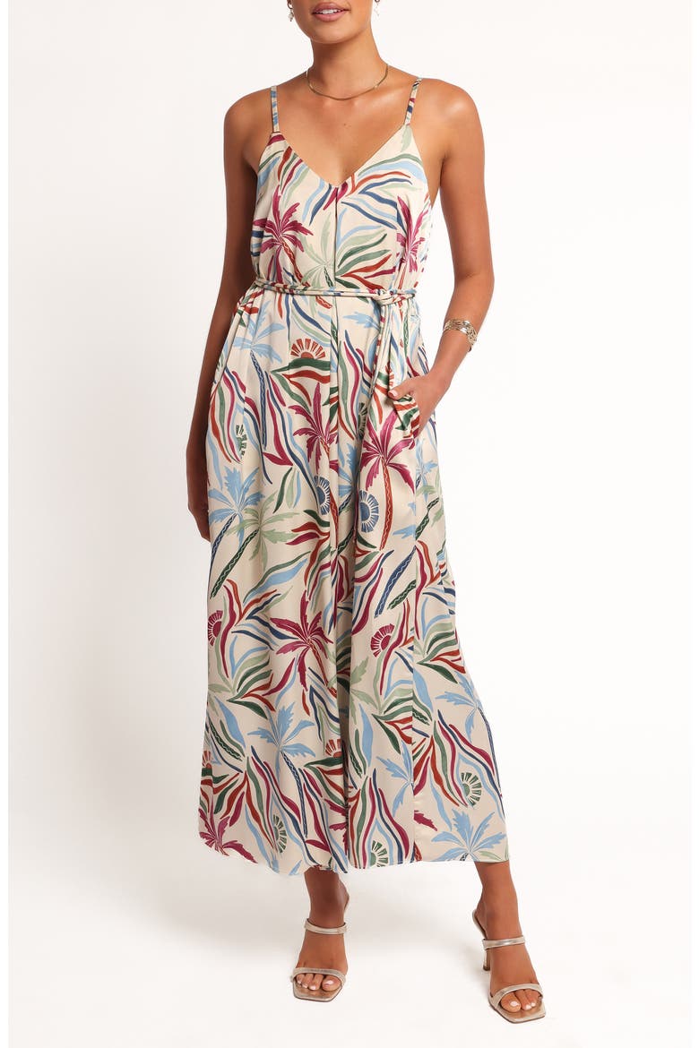 Riva Mixed Print Maxi Dress, Main, color, TAHITIAN TIDE