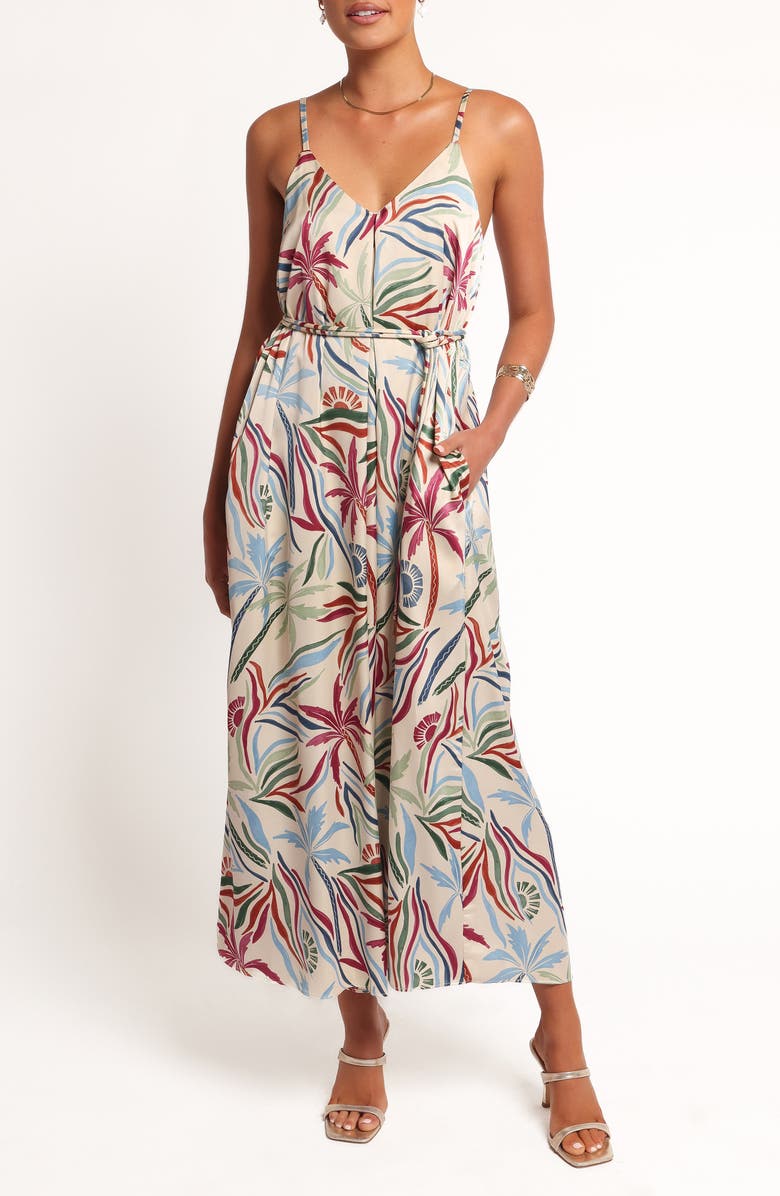 Petal & Pup Riva Mixed Print Maxi Dress, Main, color, Tahitian Tide