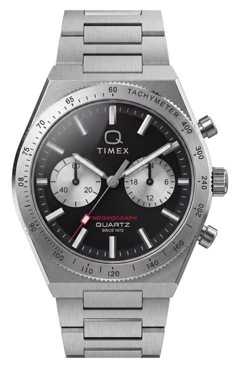 Q Timex Chronograph Bracelet Watch, 36mm