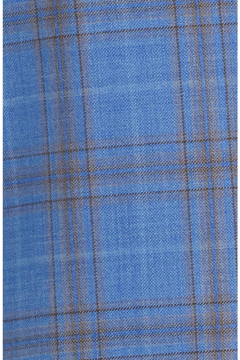 Metro Plaid Wool Sport Coat, Alternate, color, BLUE METRO PLAID