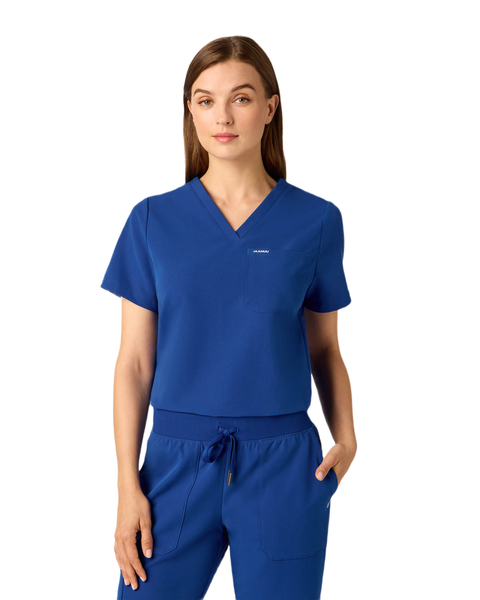 Rhena Women's 1-Pocket Classic V-Neck Scrub Top