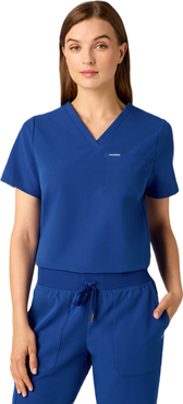 JAANUU Rhena Women's 1-Pocket Classic V-Neck Scrub Top