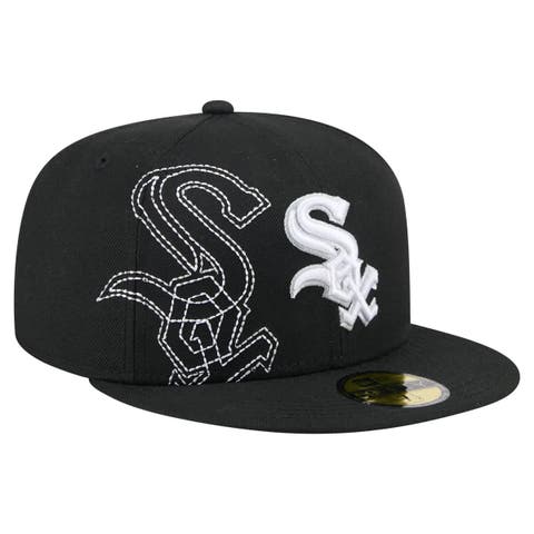 Men's New Era Black Chicago White Sox Yarn Stitch 59FIFTY Fitted Hat