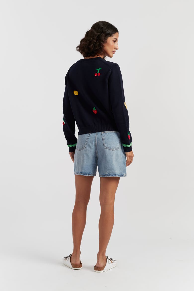 Fruity Snoopy Sweater, Alternate, color, Blue