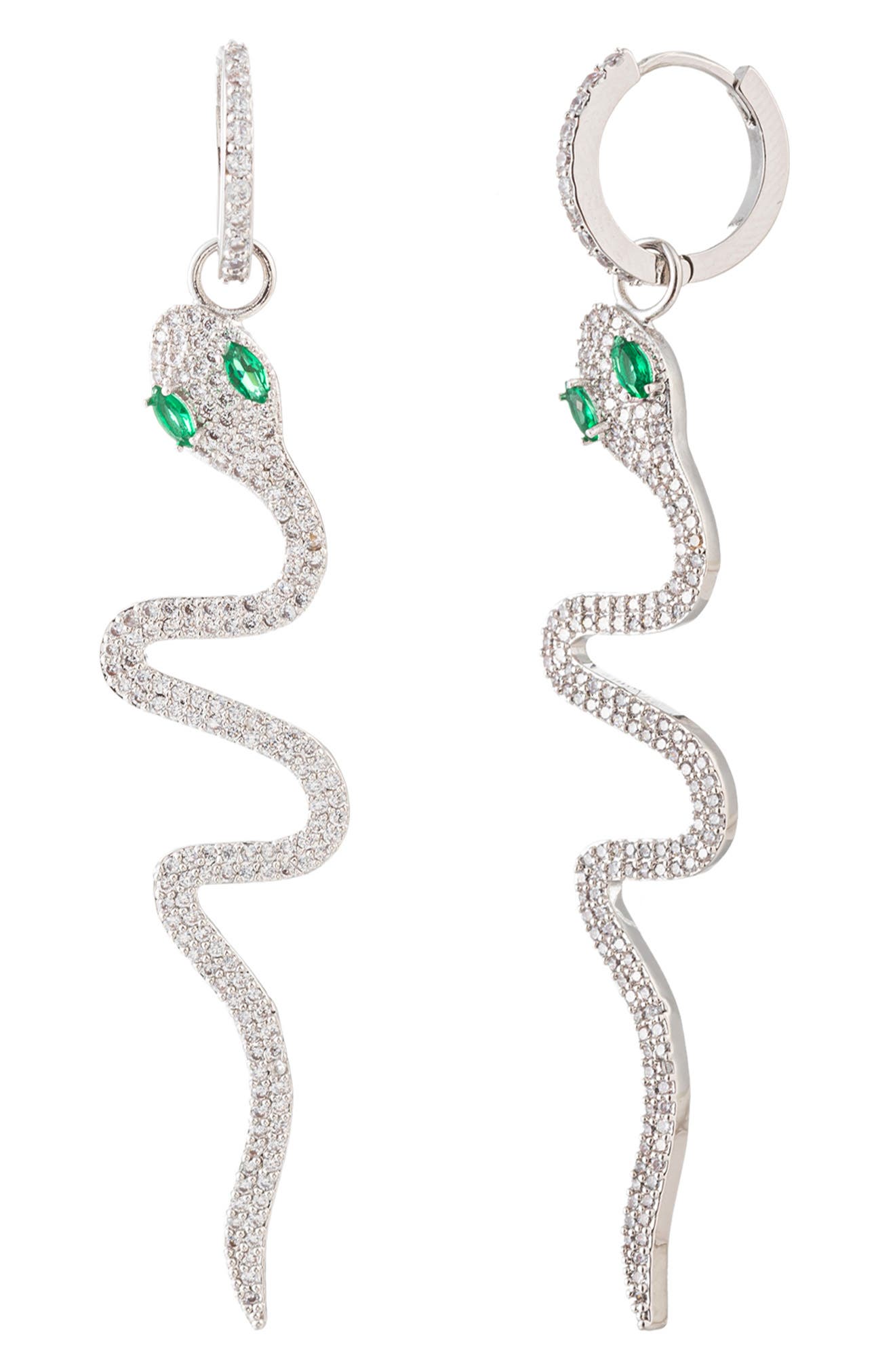EYE CANDY LOS ANGELES Sybill Snake Drop Earrings
