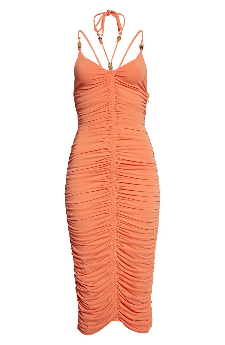 A.L.C. Allegra Ruched Midi Dress, Alternate, color,