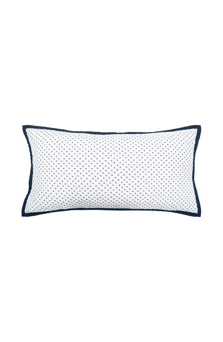 ELISABETH YORK Hanima Navy King Sham, Main, color, Blue