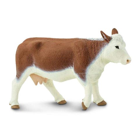 Hereford Cow Kids Toy Figure