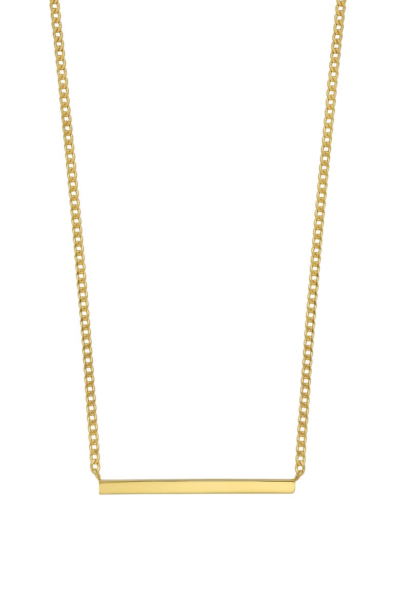 Bony Levy 14K Gold Bar Pendant Necklace, Main, color, 