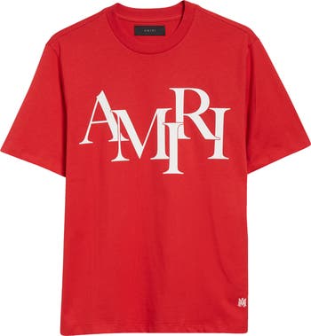 AMIRI Staggered Logo Cotton Graphic T-Shirt | Nordstrom