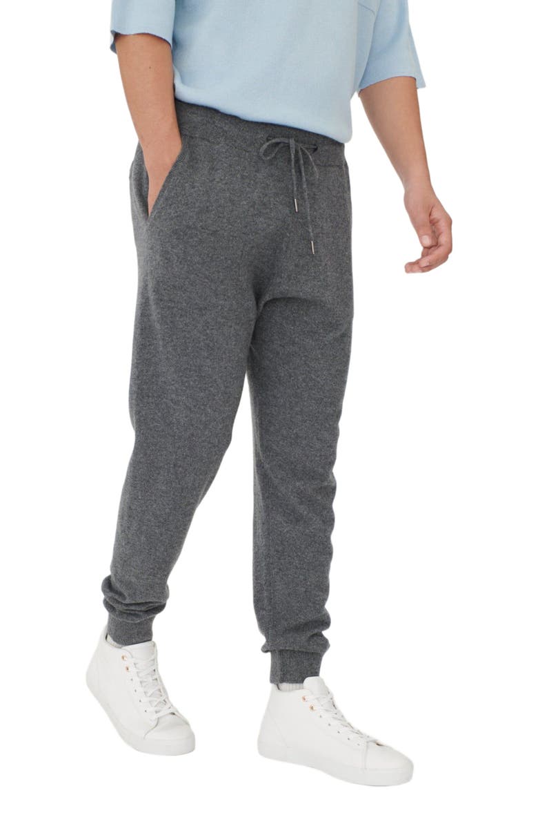 GOBI Mongolian Cashmere Men's Cashmere Jogger, Alternate, color, Plum Kitten