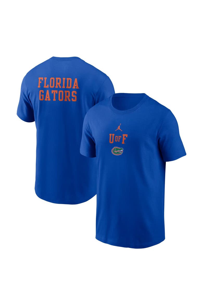 Men's Jordan Brand Royal Florida Gators 2-Hit Stacked T-Shirt, Main, color, Royal