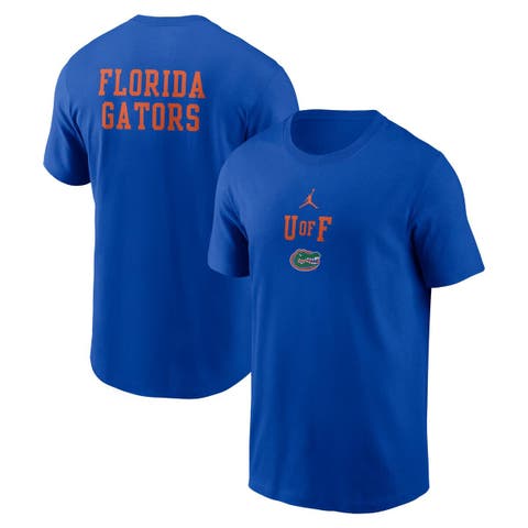 Men's Jordan Brand Royal Florida Gators 2-Hit Stacked T-Shirt