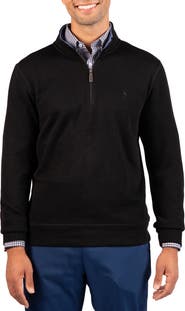 TailorByrd French Rib Quarter Zip Sweater