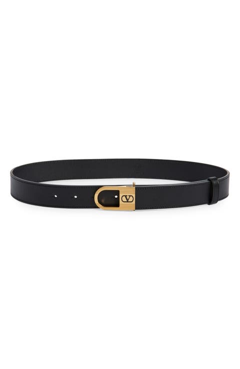 VLogo Signature Leather Belt